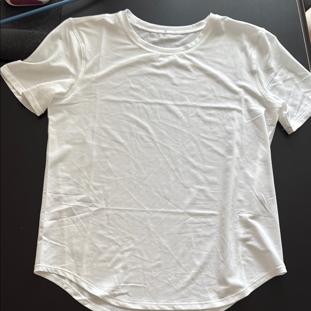 lululemon athletica White Short Sleeve Athletic Tee